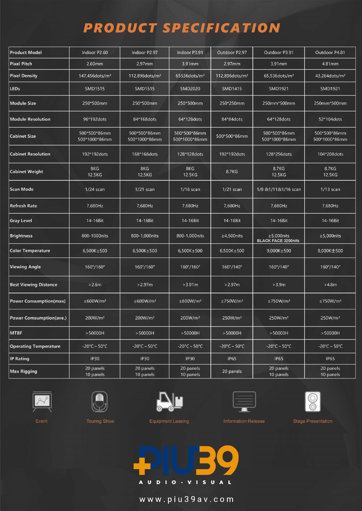Rental display Ledant Ledex 3.9 outdoor black face Product brochure_page-0004